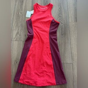 NWT Outdoor Voices Athena Tennis Golf Workout Casual Dress Poppy Shiraz